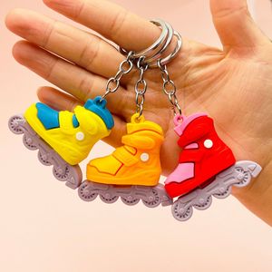 Simulation Roller Skates Keychain Bag Pendant Student Fashion Trendy Shoe <b>Key</b> <b>Chain</b> Gift - Product Image 3