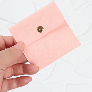Ultra-Fine Fiber Fabric <b>Jewelry</b> <b>Packaging</b> Bag With Button for Lipstick Gifts and Cosmetics Storage - Product Image 6