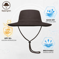 Pasokan Langsung Pabrik Topi Matahari Outdoor Bordir Custom Topi Mancing Poliester Grosir Topi Hiking Unisex
