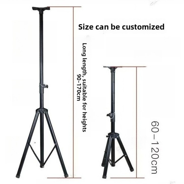 Speaker Stand Floor Tripod Stand For Stage Performance Thickened Metal Adjustable Telescopic Audio Triangle Stand