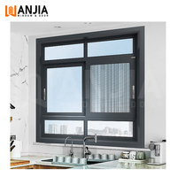 Ventanas Corredizas WANJIA Personalizadas con Mosquitera, Doble Acristalamiento, 2 Rieles, Ventanas Corredizas de Aluminio