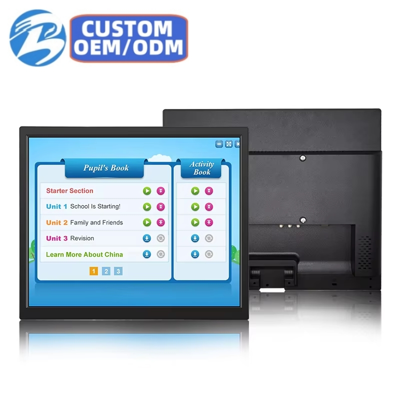 17 Inch Plastic Case Rear View LCD Monitor 1280x1024 5:4 with Non-Touch BNC/VGA/HD-MI LED Backlit Industrial TFT Display