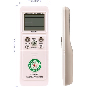 Télécommande universelle pour climatiseur K-1038E 1000 en 1, compatible avec les climatiseurs DAIKIN/ELECTROLUX/FEIEDRICH/FUJITSU/HAIER - Product Image 5