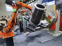 Robot de soudage haute précision QJAR à 6 axes, longueur de bras de 2014 mm, composants principaux de la boîte de vitesses PLC, entraînement servo-électrique, machine de soudage MIG