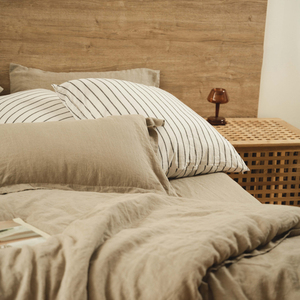 Bán buôn Linen giường và bộ đồ giường đặt khách sạn linen sang trọng mềm 100% Linen bộ đồ giường đặt - Product Image 4