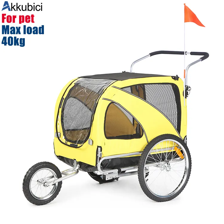Akkubici utility folding quick release wheels electric motor fat e bike bicycle cargo rear trailer for dog