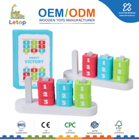 Permainan Balok Digital Kayu untuk Anak Balita Montessori, Permainan Papan Puzzle Logika Urutan Angka dan Warna, Hadiah Mainan Bersertifikat BV