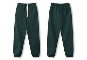 <span class=keywords><strong>Pantaloni</strong></span> Jogger <span class=keywords><strong>in</strong></span> Cotone Terry Pesante da Uomo <span class=keywords><strong>con</strong></span> Coulisse e Laccetti alla Caviglia, Stile Casual Streetwear, Personalizzabili - Product Image 2