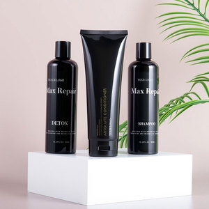 Shampooing et revitalisant réparateur nourrissant antipelliculaire triple <span class=keywords><strong>action</strong></span> personnalisable, protéines botaniques à la kératine pour cheveux abîmés - Product Image 2