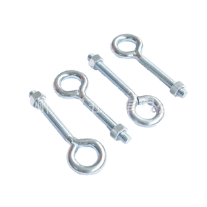 Tornillos de Ojo Roscados de Acero al Carbono/Cobre Galvanizado <span class=keywords><strong>con</strong></span> Zinc, Pernos de Gancho de Bucle Cerrado, Tornillos de Ojo Redondos Clase 4.8 y 6.8 para Colgar - Product Image 3