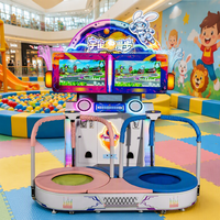 Vente flash : Machine de jeu d'arcade interactive à trampoline pour 2 joueurs, pour centre commercial, fabricant de jeux commerciaux