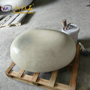 Nuevos Materiales de Construcción de Piedra, Banco de Piedra Artificial, Banco Redondo para Exteriores, Impermeable, de Hormigón, Silla de Descanso Gris Xms001 - Product Image 2