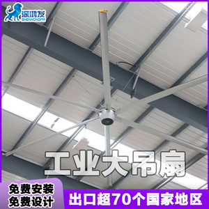 Ventilador de Techo Industrial de 800W con Motor de Corriente Continua, 3 Velocidades, Diseño de Gran Tamaño para Ventilación y Refrigeración de Talleres y Almacenes - Product Image 5