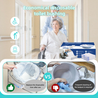 Sac d'aspiration d'urine pliable pour adulte, bassin de lit anti-déchirure, toilettes mobiles, sac d'aspiration d'urine jetable pour siège de toilette