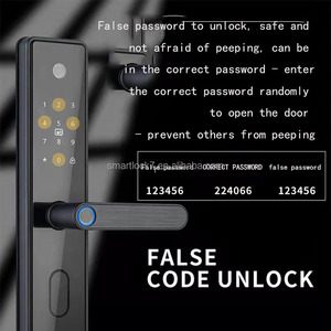 Venta caliente Cerraduras Para Puertas De Casas Inteligentes Reconocimiento de huellas dactilares sin llave TUYA APP Puerta Mirilla Cámara Wifi - Product Image 2