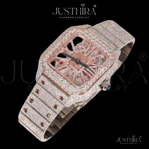 Hot Sale on Ice Out Moissanite Diamond Quartz <b>Watch</b> Men Hip Hop Luxury Bling <b>Waterproof</b> Wristwatch Available At Best Price - Product Image 3