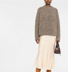 2025 Nhà Cung Cấp Tùy Chỉnh Cuộn Cổ Gân Dệt Kim <span class=keywords><strong>Tweed</strong></span> Áo Len Phụ Nữ Bông Áo Thun Jumper Nước Áo Len Cho Phụ Nữ - Product Image 2