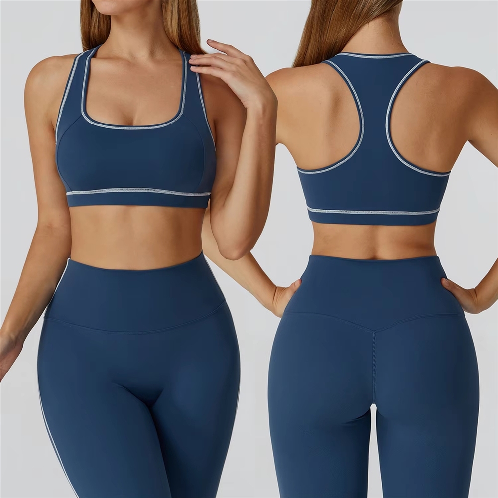 Wholesale Custom Heat Transfer Women Yoga Sports Bra High Impact Support Fitness Workout Running Training Athletic Apparel