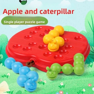 Caterpillar mange une pomme, jeu éducatif de logique et de concentration pour enfants, jeu éducatif à niveaux pour la maternelle, jouets créatifs - Product Image 2