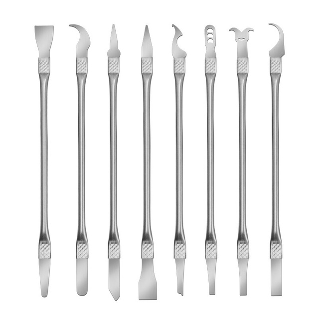 8-in-1 Dual-Purpose Stainless Steel Parts Disassembly Tool CPU Pry Knife for Computer Mobile Phone Repair Digital Accessory