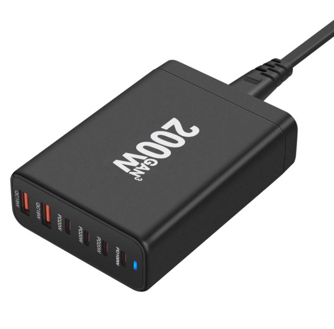 Black 200W 4C+2A