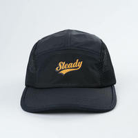 Casquettes de sport personnalisées avec logo imprimé, entièrement en mesh, respirantes et légères, pour hommes, 5 panneaux, Yukaihe OEM.