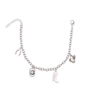 Cadena para Zapatos con Colgante de Cactus Estilo Vaquero Occidental, Tobillera de Plata Tibetana, Accesorio de Moda para Botas - Product Image 5