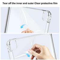 Étui coulissant 2-en-1 pour tablette, type tiroir, avec coque hybride transparente détachable pour iPad Air 5e/4e génération 10,9 pouces