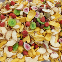 Groothandel Bulk Gevriesdroogd Gemengd Fruit Aardbei Banaan Kiwi Zoete Knapperige Plakjes Fd