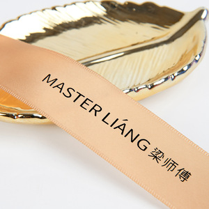 Master Liang Satin Ribbon Custom Printed Text For Gifts Cakes Decorations Apparel Home Textile Use - Product Image 1