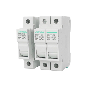 Base <span class=keywords><strong>de</strong></span> Fusible USFULL, la Más Vendida, con Certificación CE, <span class=keywords><strong>de</strong></span> 1 Polo y <span class=keywords><strong>2</strong></span> <span class=keywords><strong>Polos</strong></span>, 1000V, 10*38mm, 15A, 30A, 32A, para Sistemas <span class=keywords><strong>de</strong></span> Energía Solar - Product Image 1