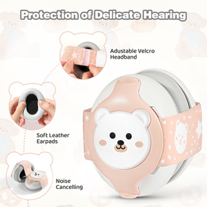 Orejeras Antiruido para Niños, Bebés e Infantes, Orejeras de Seguridad de 25db, Diadema Insonorizante, Protección Auditiva para Dormir - Product Image 2