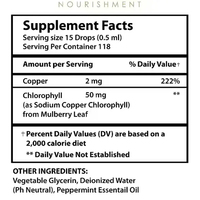 Vente en gros OEM Marque privée 59 ml Gouttes liquides d'extrait de chlorophylle de menthe Splina naturel végétalien original pour la détoxification et le nettoyage