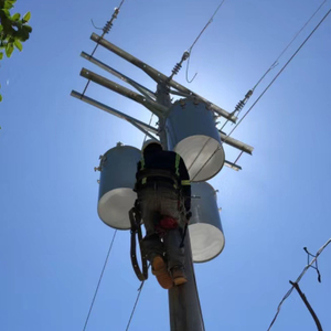 Jzp lõi vô định hình 12000V đến 480/277V 75 KVA 100kva một pha cực gắn biến áp - Product Image 5