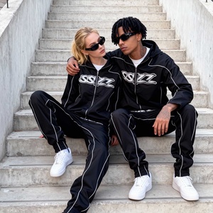 Nouvelle Collection 2026 : Survêtements Unisexe Personnalisables avec Logo – Ensembles Deux Pièces en Nylon, Pantalons Amples et Survêtements en Coton et Nylon pour Hommes - Product Image 2
