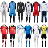Anime Blue Lock Trikot Bastard München Fußball-Trainingsweste Hosen Streetwear Isagi Yoichi Chigiri Bachira Rensuke Kunigami
