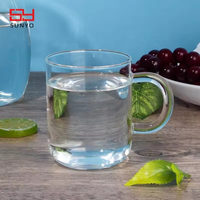 440ml fait à la main saint Transparent tasse à thé Borosilicate gobelet verre avec poignée pour thé café eau