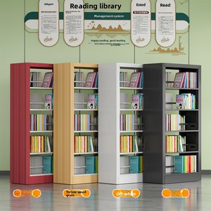 Estantería de metal de madera de diseño moderno personalizada para uso de oficina para librería universitaria supermercado escuela biblioteca muebles - Product Image 4