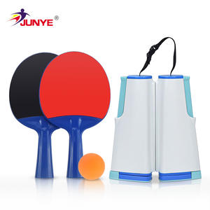 Juego de red de ping pong JUNYE con raquetas y pelota, portátil para uso en interiores y exteriores - Product Image 1