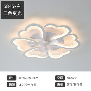 โคมไฟพัดลมติดเพดานแบบใหม่ ดีไซน์ทันสมัย เรียบง่าย เหมาะสำหรับห้องนั่งเล่น 110v สไตล์นอร์ดิก สำหรับร้านอาหาร - Product Image 5