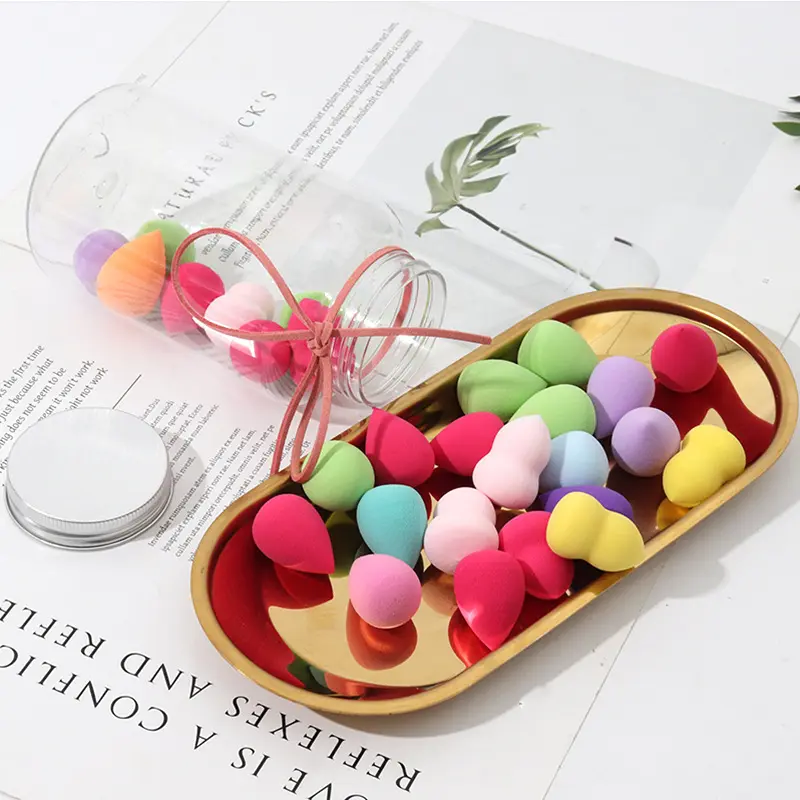 pink finger wholesale cleaner peach beauty sponge set marshmallow mini makeup sponge