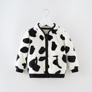 <span class=keywords><strong>Manteau</strong></span> pour enfants, en flanelle pour le printemps et l'automne, bébé, filles, garçons, cardigan, sweat à capuche, haut, dessin animé, décontracté et polyvalent - Product Image 1