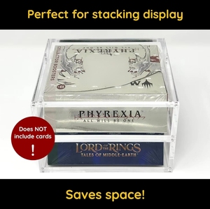 Primera Edición personalizada Jihong acrílico moderno Yugioh Booster Box Protector 83% resistencia UV estante flotante para comercio <span class=keywords><strong>de</strong></span> una pieza - Product Image 6