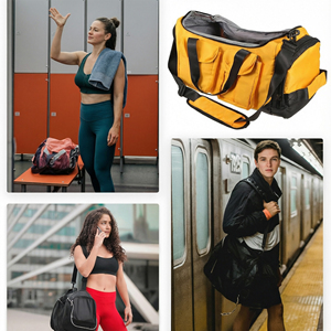 Multifunctional Backpack Sports Fitness Dry Wet Separation Shoe Warehouse Backpack Large Capacity <b>Luggage</b> Storage Travel Bag - Product Image 3