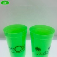 Vente en gros 7oz 8oz 15oz 16oz 20oz 22oz 24oz Tasses en plastique PP réutilisables sans BPA Tasses de stade écologiques pour les fêtes Bière