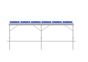 Structure de montage solaire pour panneaux photovoltaïques en acier au carbone pour toits, clôtures de ferme, chariot agricole, fonctionnant sous <span class=keywords><strong>le</strong></span> système de montage solaire - Product Image 3