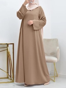 Lungo Dubai caftano ampia veste per donne musulmane Ramadan Eid Abaya in tacchino stile arabico inverno estate Rayon abito <span class=keywords><strong>da</strong></span> Marocco - Product Image 5