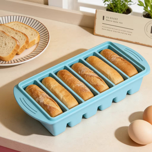Bpa Free Food Grade Silicone Ice Tray Freezer Mold Food Storage <b>Box</b> With Silicone Cover Lid <b>Stackable</b> Leakproof Dishwasher Safe - Product Image 4