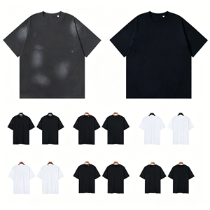 T-shirt graphique surdimensionné personnalisé pour homme, 100 % coton, délavé à l'acide, style streetwear hip-hop, imprimé logo vintage, fabricant de t-shirts en gros - Product Image 3