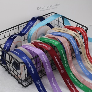 شريط ساتان أشرطة عيد الميلاد شعار روبون مطبوع شريط بوليستر ريبون مخصص - Product Image 4